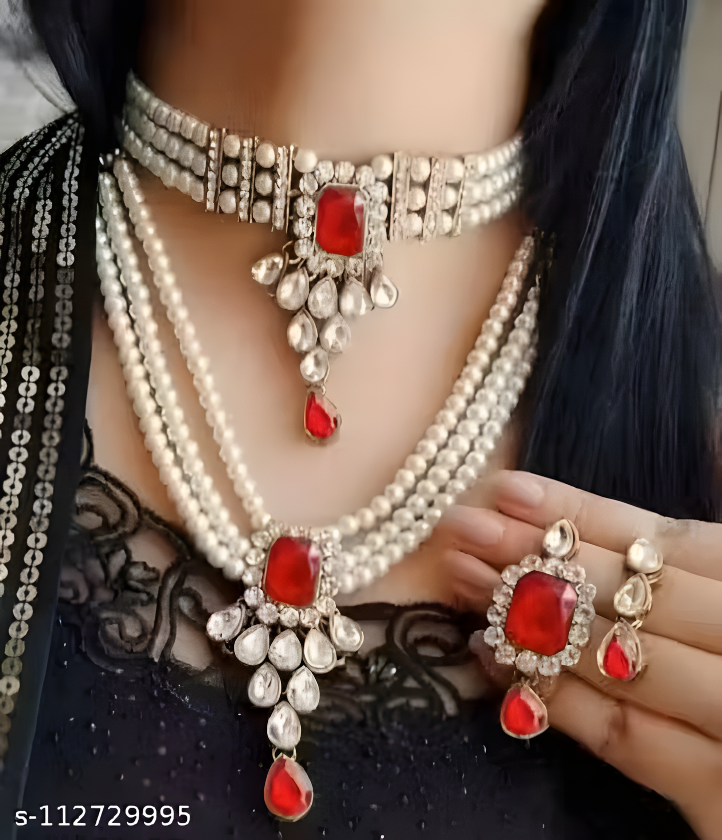 squire Necklace combo white set