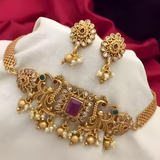 Premium Quality Trending Design Choker Jewellery Set For Women & Girls