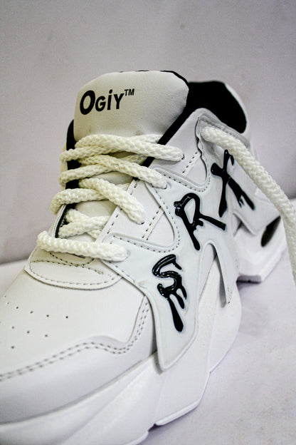White Chunky SRX Streetwear Sneakers – Unisex - Ramya