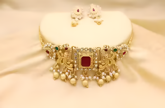 Premium Quality Trending Design Choker Jewellery Set For Women & Girls